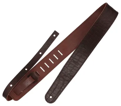 Richter Raw II Contour Guitar Strap Croc Brown - 1487