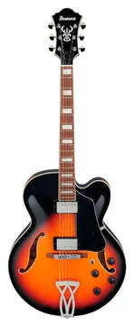 Ibanez 6 Cordas Artcore Semi Acustica AF75-BS - Brown Sunburst