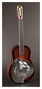 Royall Resonator Royall Chitarra Acustica Resofonica Tricone Corpo in Legno Sunburst Satinato