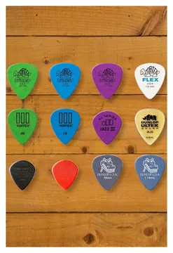 Dunlop Picks Electric Guitar Variety Pack 12 Assorted Plectrums