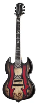 Schecter Audio Barbarian Signature Zakk Wylde Edizione speciale Blood River Burl