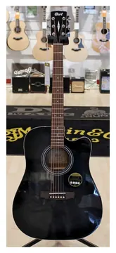 Cort AD825CE BKB Black Gloss
