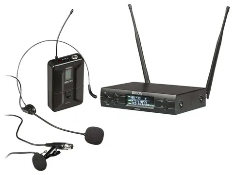 Eikon WM900H UHF B:606-614MHz Sist. Mic. Pro Wirel. archetto x canto e present.