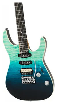 Charvel PRO-MOD Plus DK24 HSS QM Blue Curacao