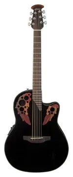 Ovation E-Akustikgitarre Celebrity Elite Mid Cutaway Black