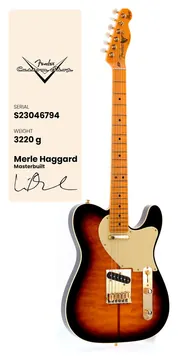 Fender Custom Shop Telecaster Merle Haggard NOS 2-kleurige Sunburst Signature Artist 2025