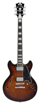 D'Angelico Premier Mini DC Brown Burst