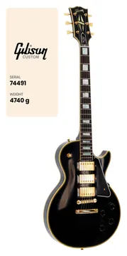 Gibson Les Paul Custom 1957 3-Pickup VOS Ebony CS HRC #74491