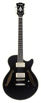 D'Angelico Excel SS Tour Solid Black Chitarra semiacustica