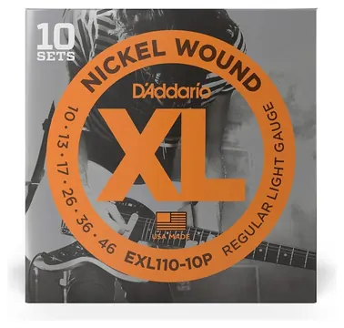 D'Addario EXL110-10P - XL Electric Nickel Wound 10er Pack | 010-046