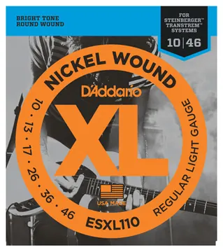 D'Addario ESXL110 Nickel Wound Electric Guitar Strings 10 - 46 Double Ball End