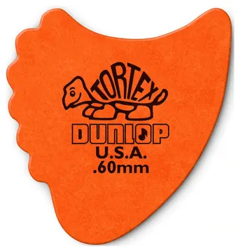 Dunlop .60mm Tortex Fin Pick - Set Of 6