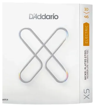 D'addario Encordoamento D'addario para Guitarra Elétrica - Modelo XS em Calibre 0.10 - 0.46 - Regular Light