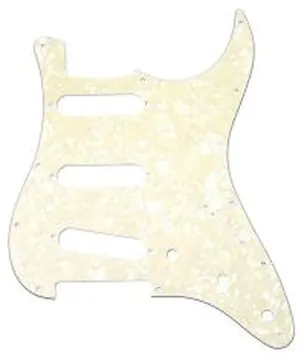 Battipenna Parts Planet tipo Stratocaster 11 fori white pearl