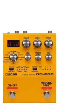 Boss OD-200 Hybrid Drive Pedaal met MIDI Aansluitkabel