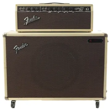 Fender Vibrolux Amp Blond Piggy Back Conversion 1963