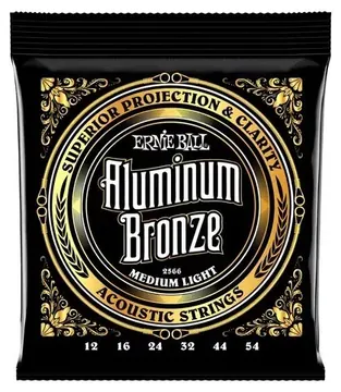 Ernie Ball Encordoamento Ernie Ball Bronze Medium Light 2566 para Violão
