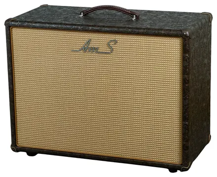 Ams amplifiers 1x12 Oval Back Guitar Cab. - Brown Cowboy