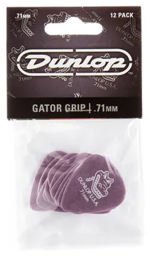 Dunlop 417P71 GATOR GRIP PLAYER'S PACK DE 12 MEDIATORS 0,71mm