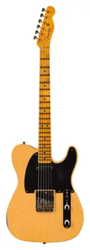 Fender Custom Shop 1950 Double Esquire Relic 1-Piece Rift Sawn Maple Neck Aged Nocaster Blonde