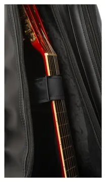 Mundomax Capa para Violão Folk Premium Couro Sintético Preta Mundomax