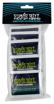 Ernie Ball 4249 Wonder Wipes String Cleaner Pflegetücher für die Saiten, 20-Pack