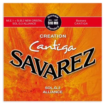 Jogo de Cordas Savarez 510 MR Cantiga Tensão Média para Guitarra Clássica