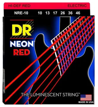 DR Strings Corde Chitarra Elettrica DR K3 Neon 10-46 Red