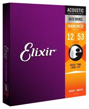 Elixir E11052 Nanoweb Light Acoustic 12-53