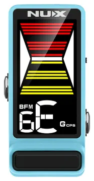 Nux FLOWTUNE2-BLUE pédale accordeur guitare compact lcd couleur - bleu