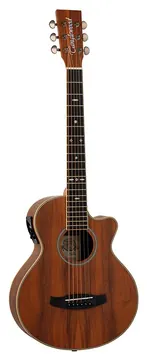 Tanglewood TRU2CEAW - Travel Size Electro Acoustic Guitar - Black Walnut