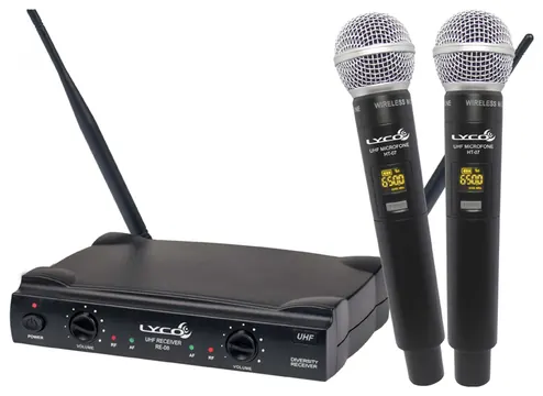 Lyco Microfone Lyco Sem Fio UH-08MM Duplo Mão