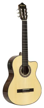 Crafter HC250-CE-N Silver Series 250, cutaway elektro-akoestische klassieke gitaar met Engelmann sparren bovenblad