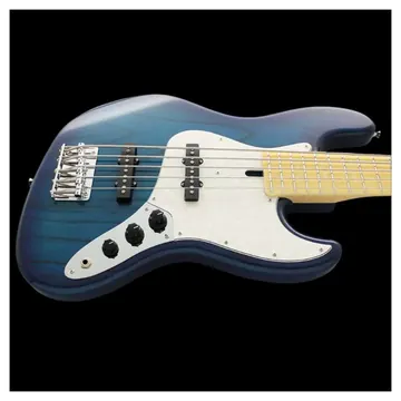FGN Neoclassic NJB100MBAHV, See Thru Blue Burst 5 String Bass Guitar