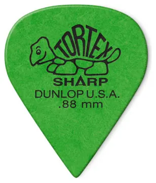 Dunlop Tortex Plektren Sharp 0,88 mm