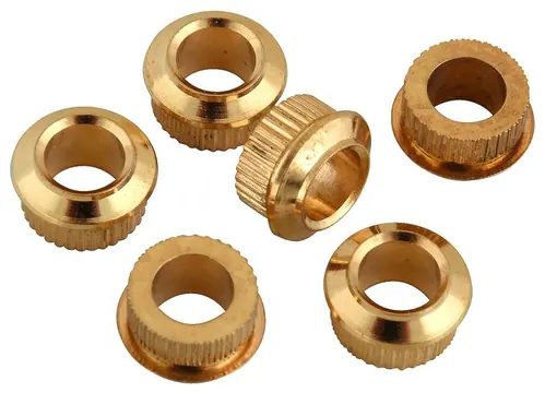 Kluson MB05G Adapterhülsen für Gitarrenmechaniken 6,3 mm Gold