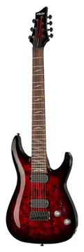 Schecter Omen Elite-7 Black Ch Burst