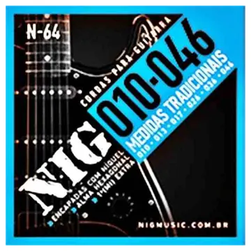 NIG Encordoamento Guitarra 010 Nig N64