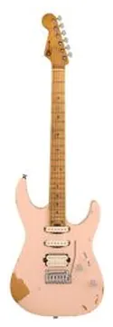 Charvel Pro-mod Signature Rick Graham Dk24 2pt Cm Chitarra Elettrica Worn shell pink con borsa