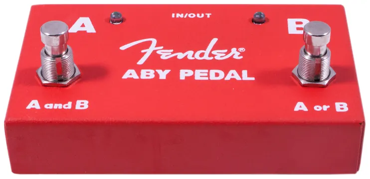 Fender 2-Switch ABY Pedal, Red