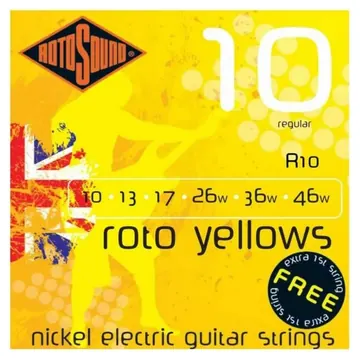 Rotosound R10 Roto Yellows Electric Guitar Strings 10-46