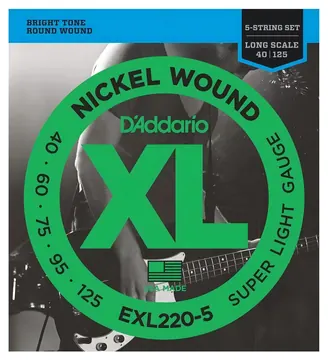 D'Addario Encordoamento D'addario Baixo 5C EXL220-5 040 (t)