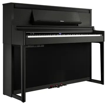 Roland LX-6 Digitalpiano – schwarz matt, Hybrid-Grand-Tastatur (Piano Reality Modeling, unbegrenzte Polyphonie)