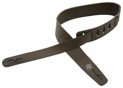 DAndrea LIS L2.75 BRN Lock-It Strap 2 Leder-Gitarrengurt (70mm), Brown