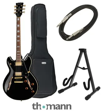 Harley Benton HB-35Plus Black Bundle