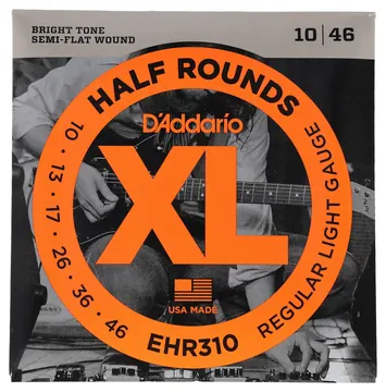 D'Addario EHR310 - Half Rounds, Regular Light | 010-046