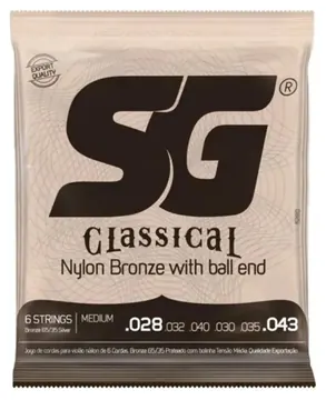 Sg Encordoamento SG Violão Nylon c/bolinha