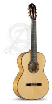 Alhambra 7 FC White Flamenco Guitar