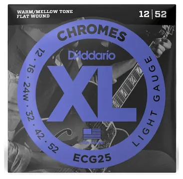 Daddario Chromes ECG25 12-52 Light Electric Guitar Strings