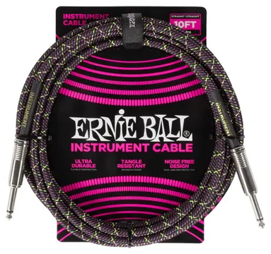 Ernie Ball Jack Droit/Droit 3m Tissé 6427
